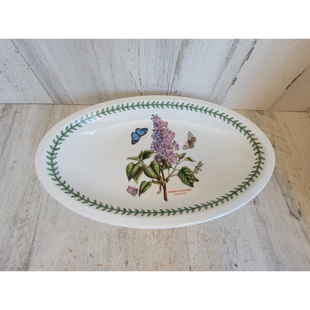 Botanic garden Portmeirion garden lilac oval plate platter kitchen Unique Home